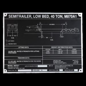 automotive manufacturing labels and nameplates